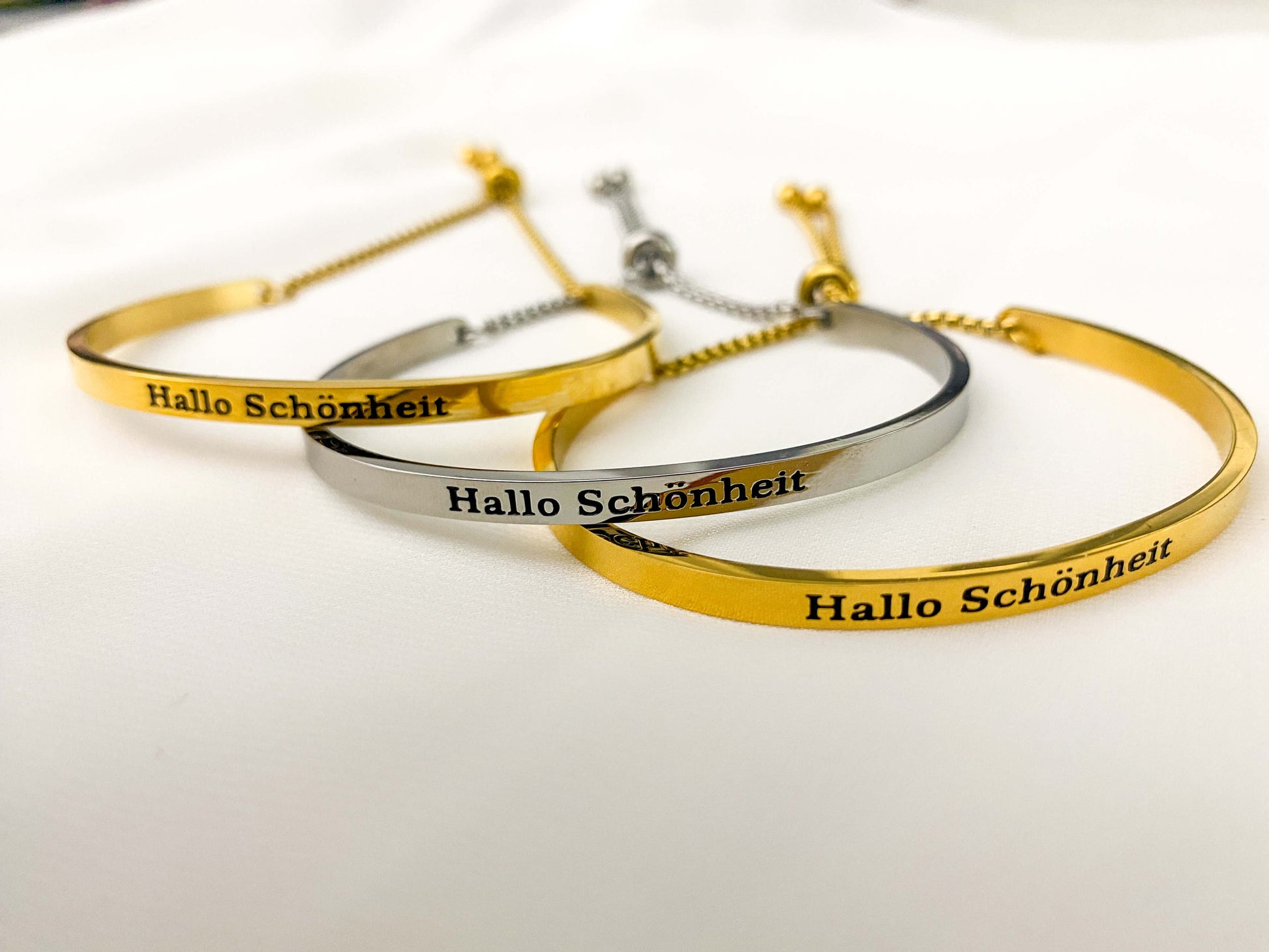Hallo Schönheit Armband Vanetti organic Silber - I – Gold