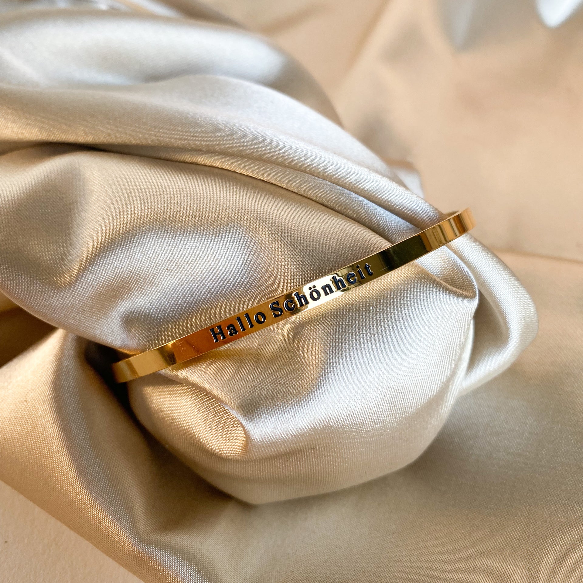 Hallo Schönheit Silber - organic Armband I – Vanetti Gold